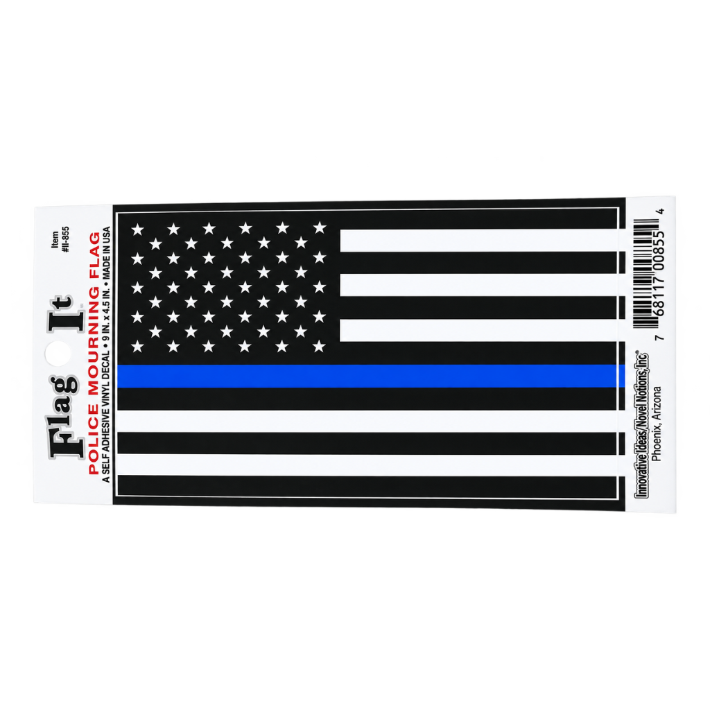 Police Mourning Flag Vinyl Sticker