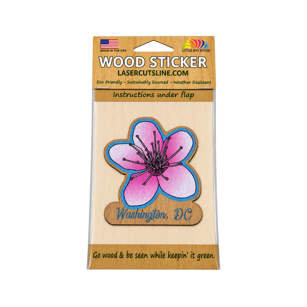 Cherry Blossom Wood Sticker