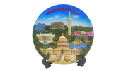 3D Washington DC Panorama Ceramic Plate 7.5"