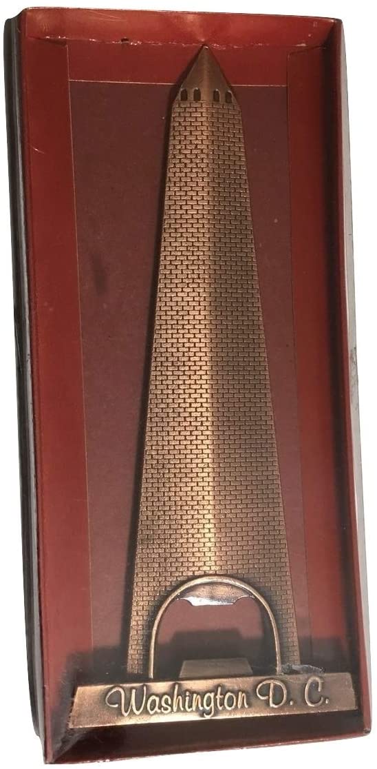 Double Sided Washington Monument Replica Metal Bottle Opener