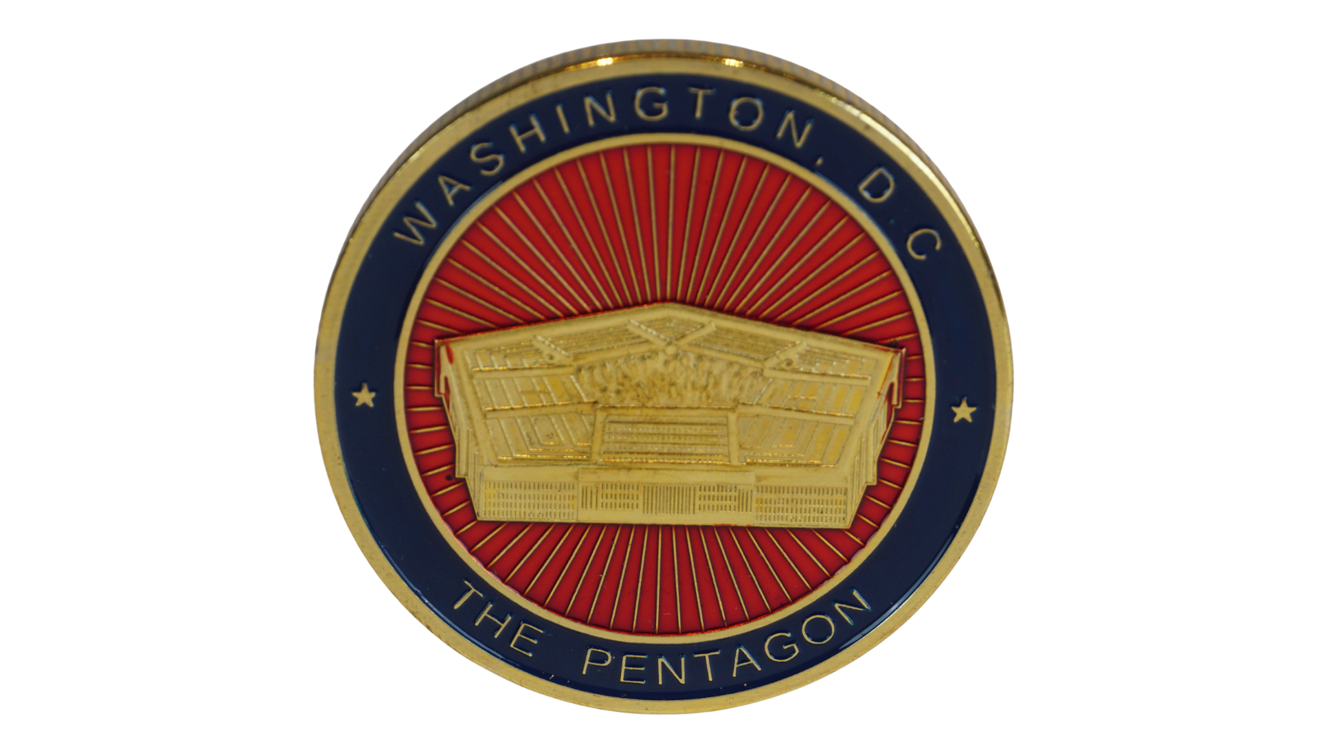 Pentagon Red Collectible Coin