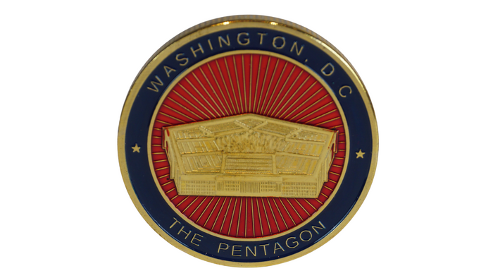 Pentagon Red collectible Coins