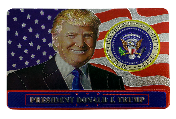 President Donald Trump Metallic Magnet