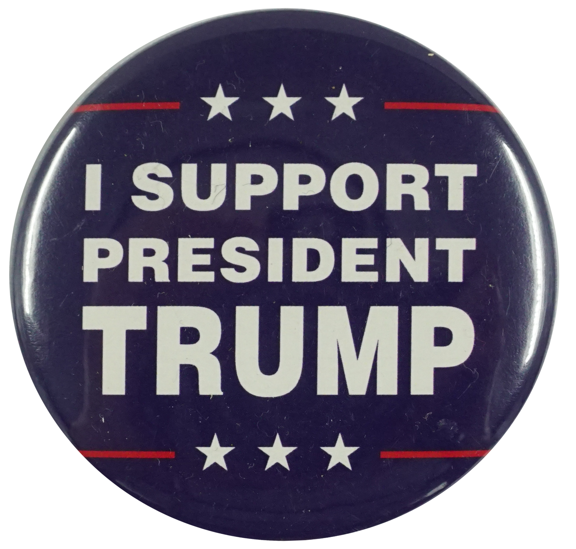 I Support President Trump Image Pin Badge