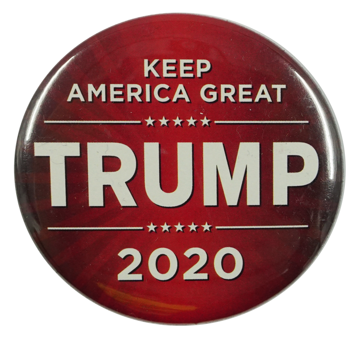 Keep America Great Trump 2020 Image Red Pin Badge