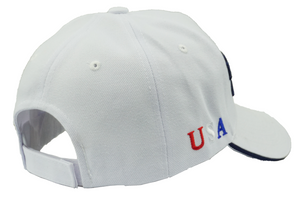 Make America Great Again Embroidered Baseball Cap White