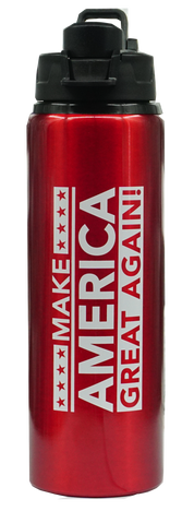 Make America Great Again Water Bottle in Red
