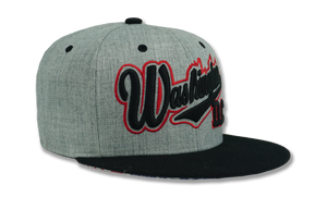 Washington DC Snapback Embroidered Baseball Cap Charcoal/Black