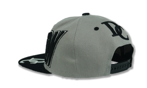 Washington DC Snapback Embroidered Baseball Cap Grey/Black