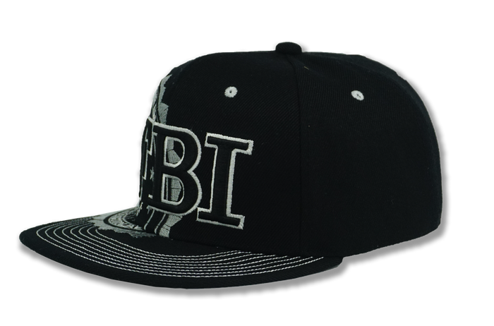 FBI Snapback Embroidered Baseball Cap Black