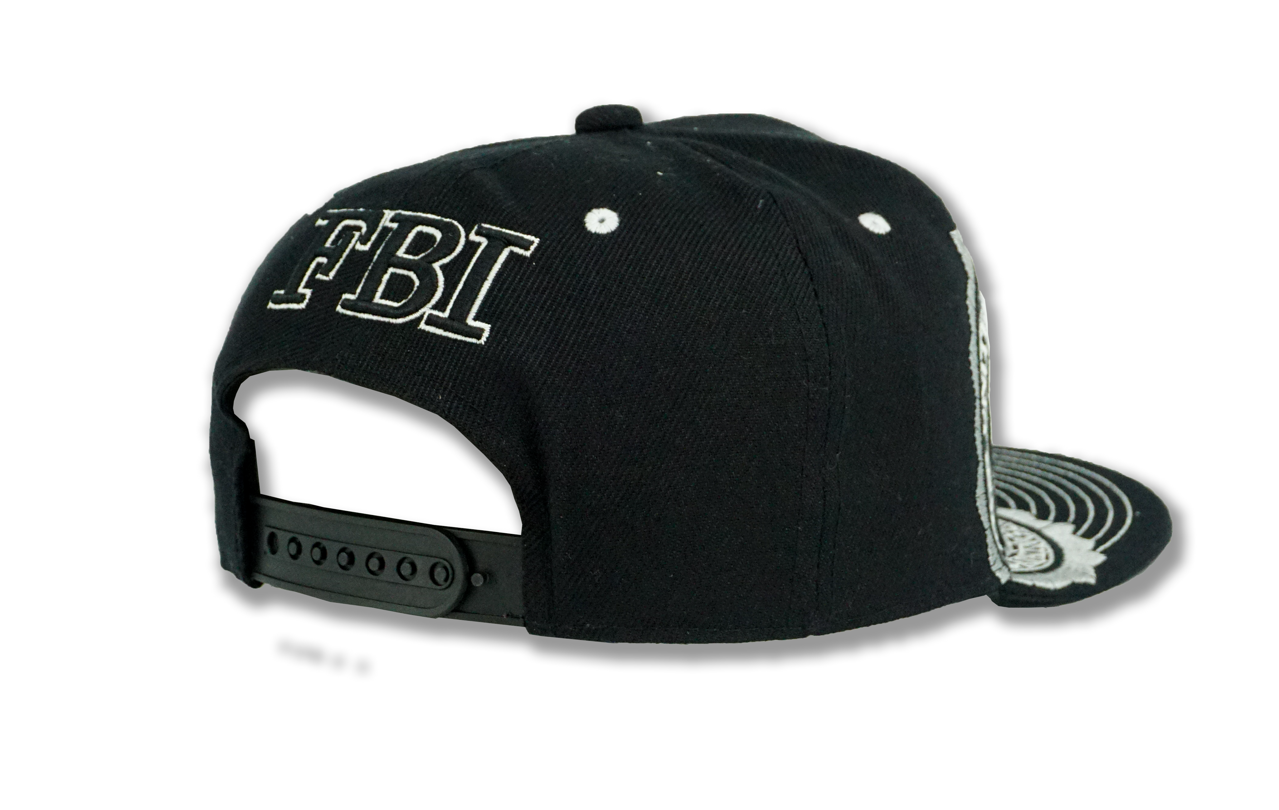 FBI Snapback Embroidered Baseball Cap Black