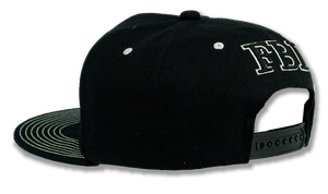 FBI Snapback Embroidered Baseball Cap Black