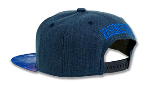 Washington DC Embroidered Snapback Baseball Cap Galaxy Blue