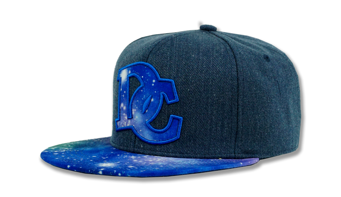 Washington DC Embroidered Snapback Baseball Cap Galaxy Blue