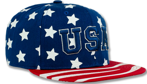 USA American Flag Snapback Embroidered Baseball Cap