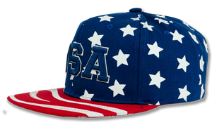 USA American Flag Snapback Embroidered Baseball Cap