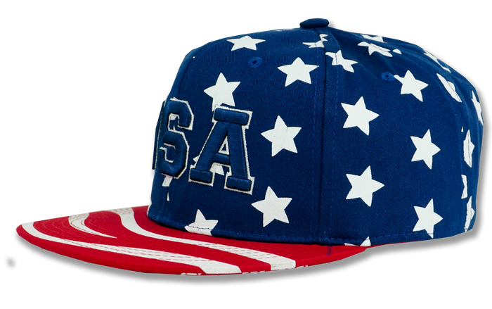 USA American Flag Snapback Embroidered Baseball Cap