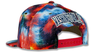 Washington DC Embroidered Snapback Baseball Cap Galaxy Red