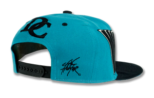 Washington DC Snapback Embroidered Baseball Cap Turquoise