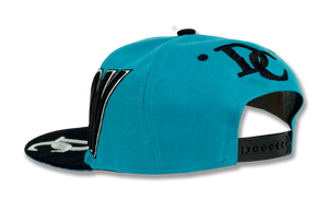 Washington DC Snapback Embroidered Baseball Cap Turquoise