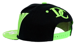 Washington DC Snapback Embroidered Baseball Cap Black/Lime