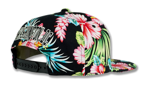 Washington DC Snapback Embroidered Baseball Cap Floral Black