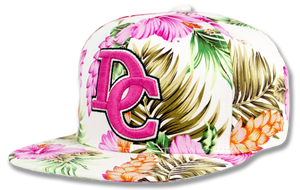 Washington DC Snapback Embroidered Baseball Cap Floral Pink