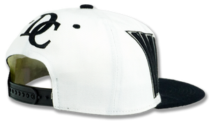 Washington DC Snapback Embroidered Baseball Cap White/Black