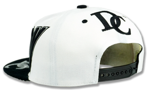 Washington DC Snapback Embroidered Baseball Cap White/Black