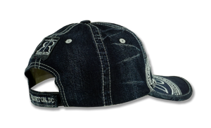 Washington DC Embroidered Dark Denim Baseball Cap