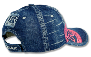 Washington DC Embroidered Denim Baseball Cap