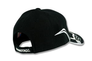 Washington DC Embroidered Baseball Cap Black