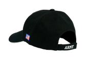 US Army Embossed and Embroidered Baseball Cap Black