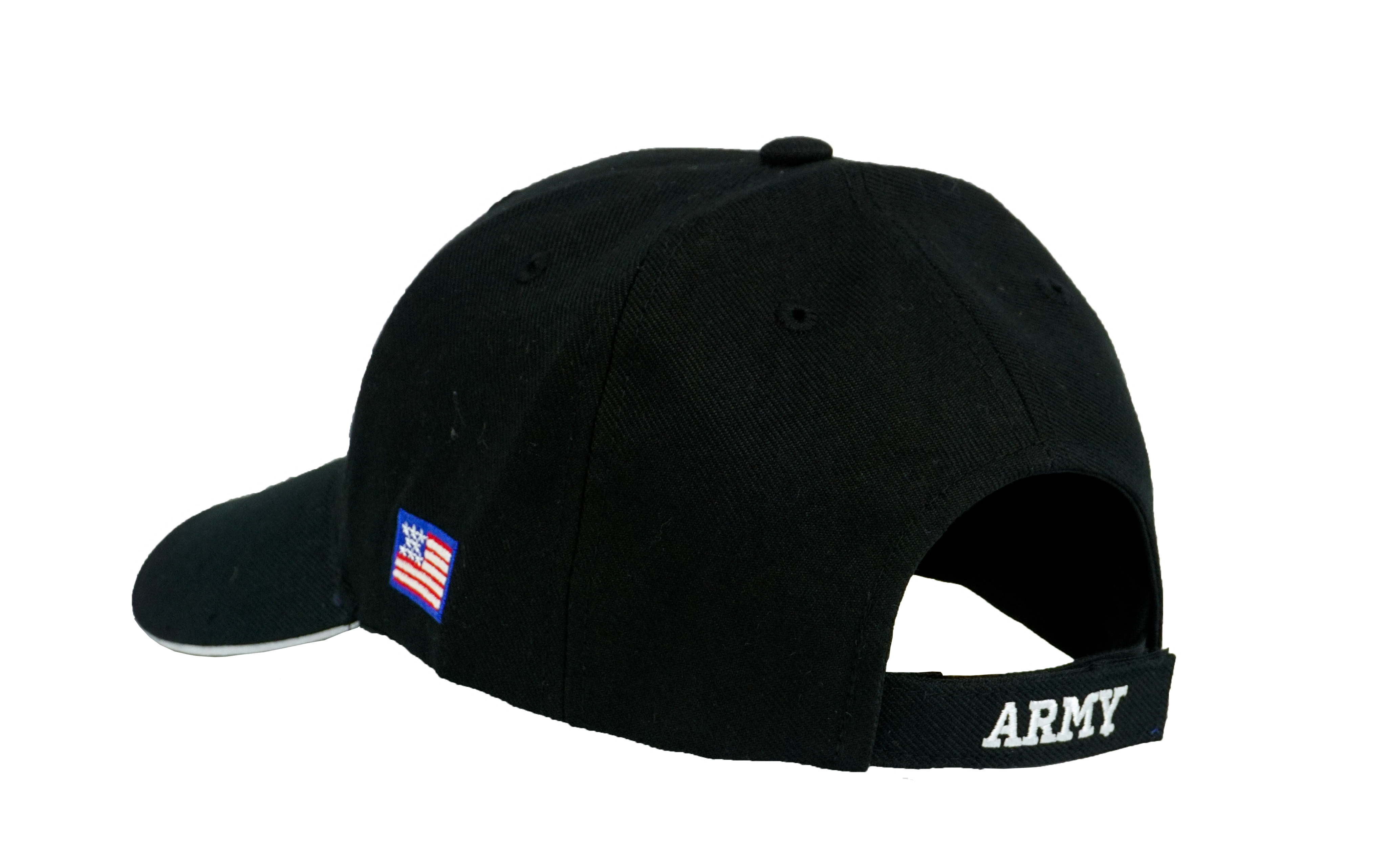 US Army Embossed and Embroidered Baseball Cap Black