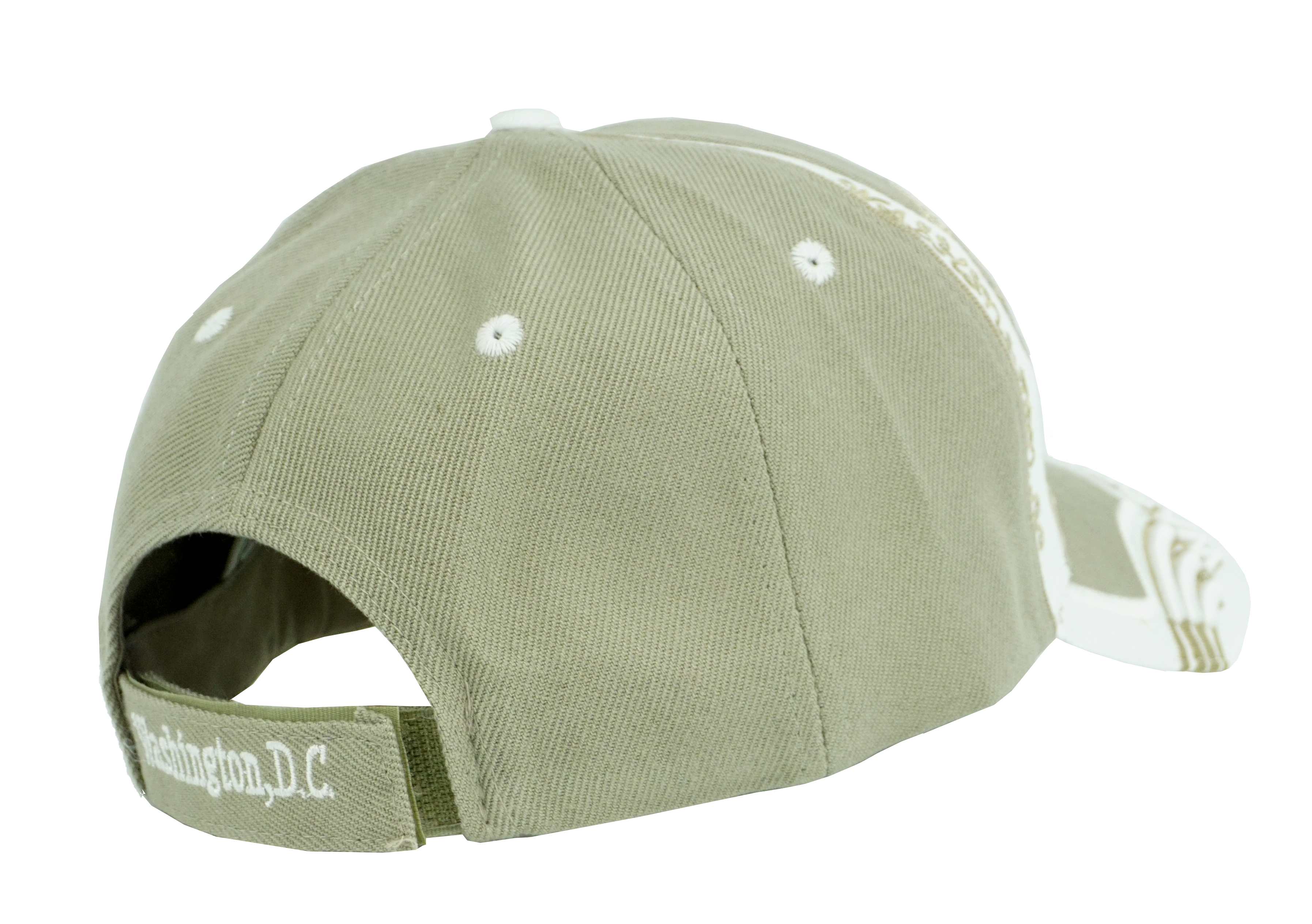Washington DC Embroidered Baseball Cap Khaki