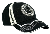 Washington DC Embossed and Embroidered Baseball Cap Black