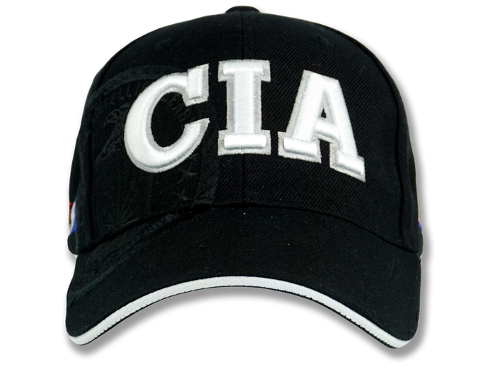 CIA Embroidered Baseball Cap Black