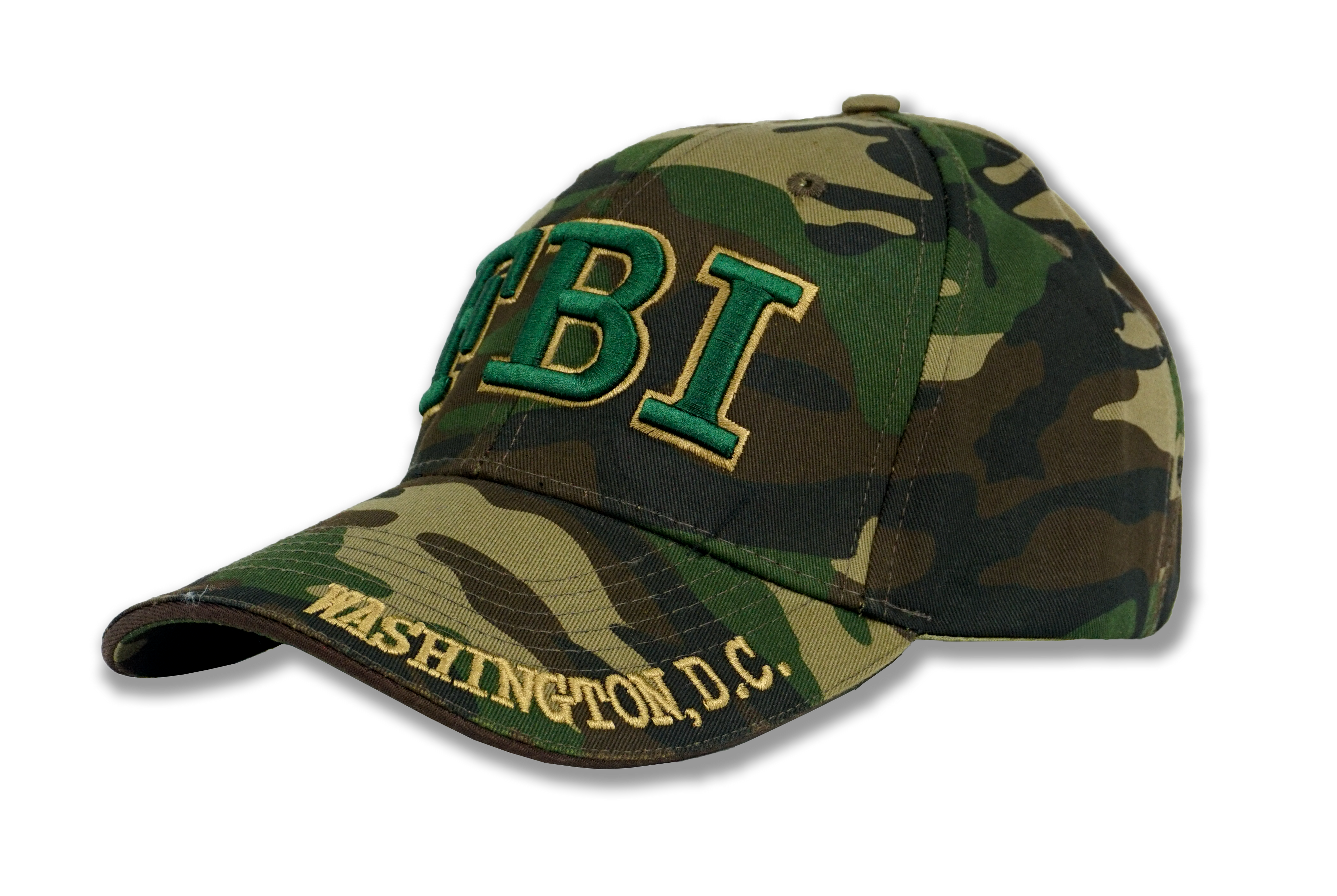 FBI Embroidered Baseball Cap Camouflage