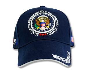 Presidential Seal Embroidered Baseball Cap Navy Blue