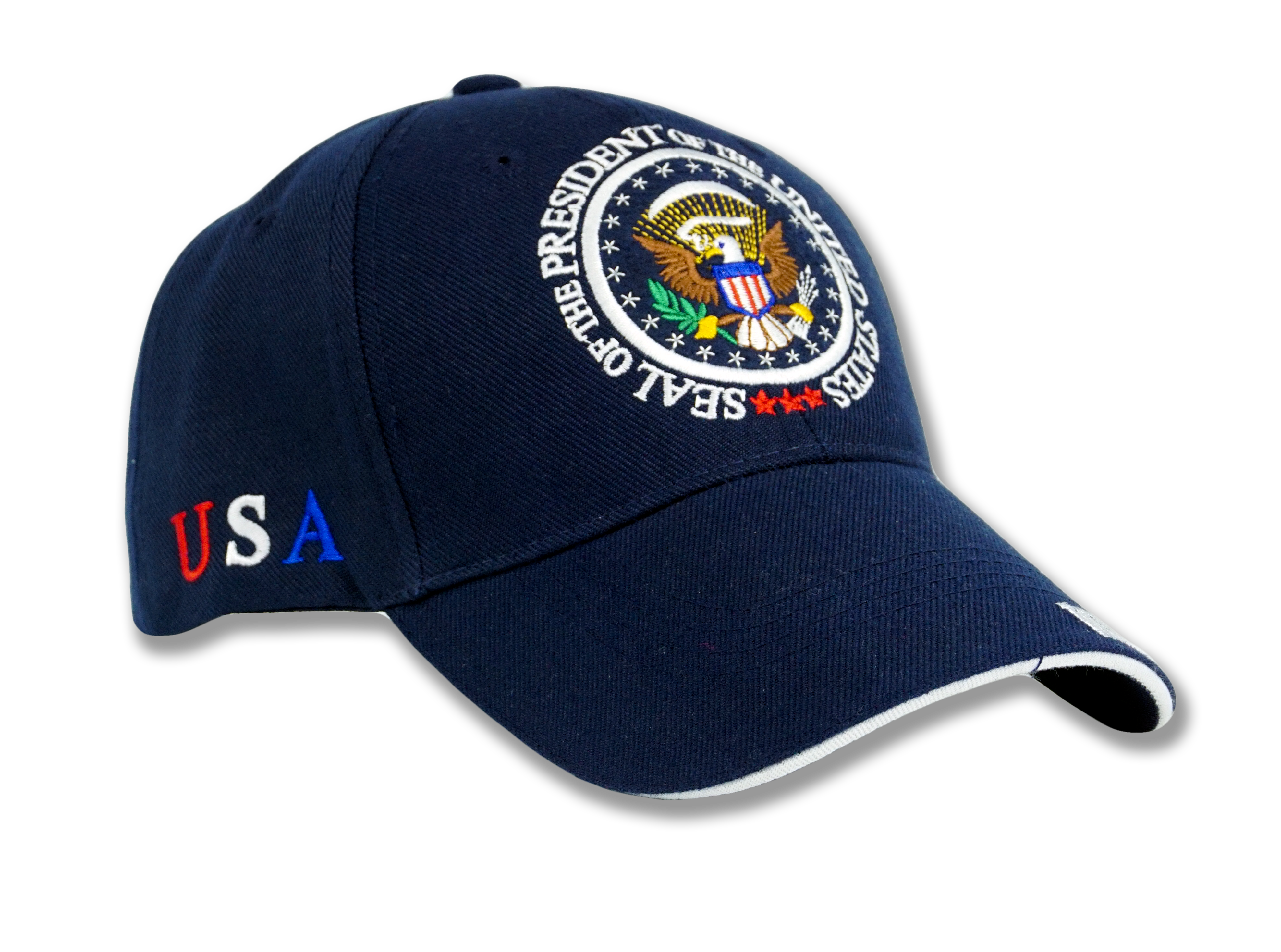 Presidential Seal Embroidered Baseball Cap Navy Blue