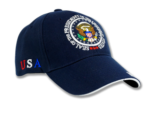 Presidential Seal Embroidered Baseball Cap Navy Blue