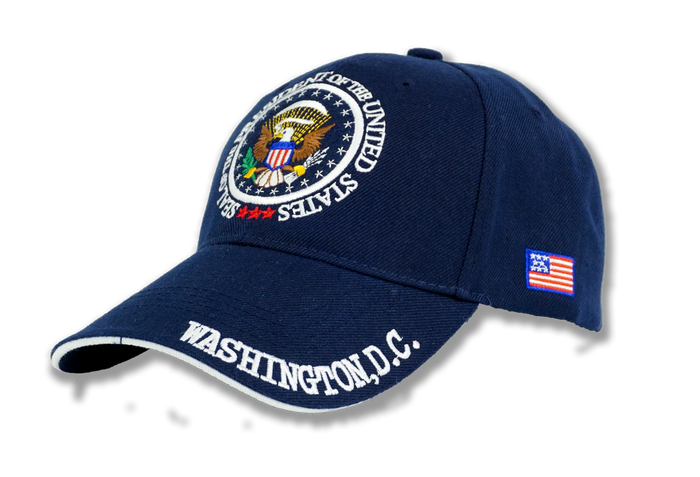 Presidential Seal Embroidered Baseball Cap Navy Blue