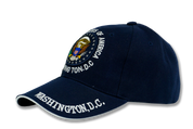 United States Of America Presidential Seal Embroidered Baseball Cap Navy Blue