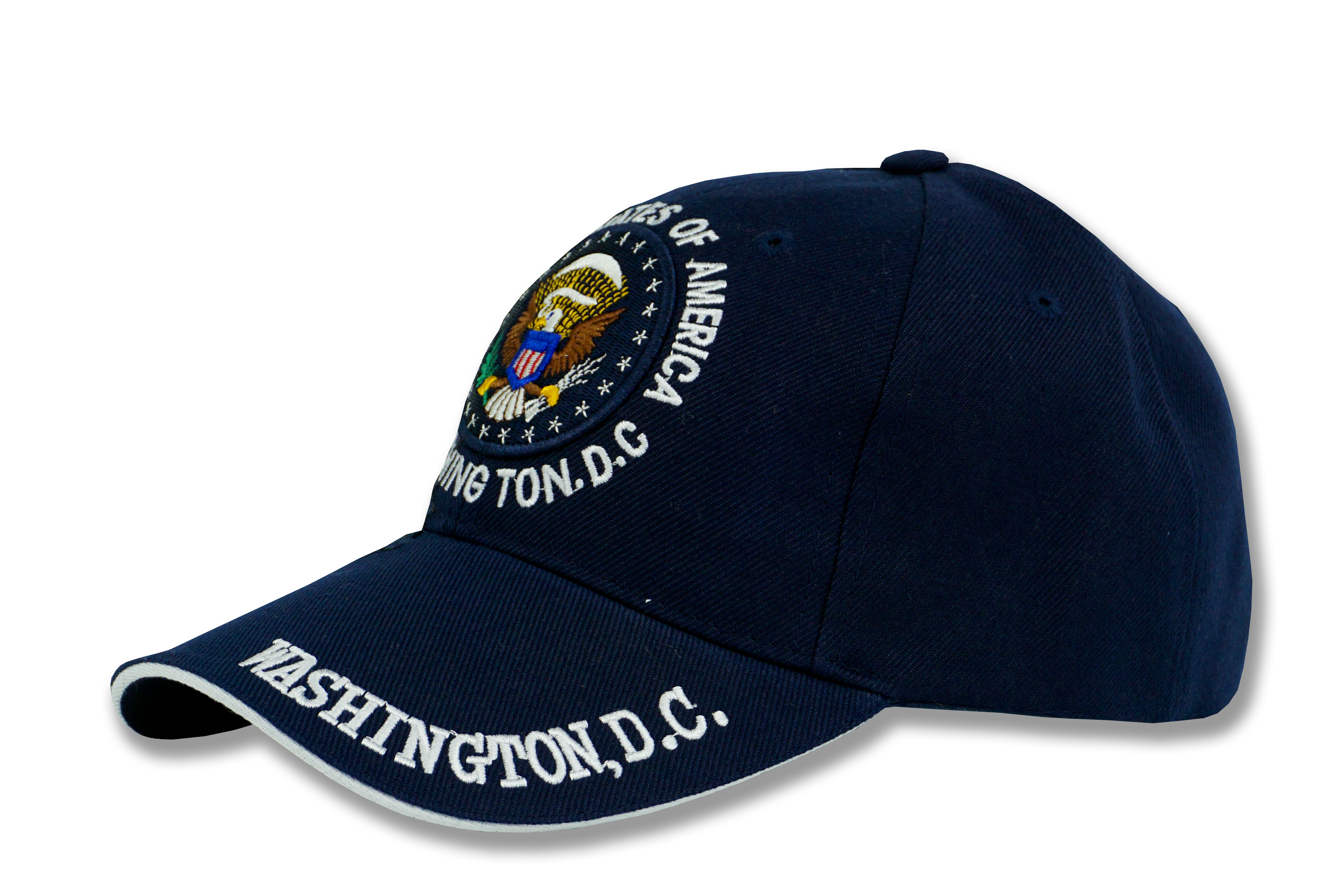 United States Of America Presidential Seal Embroidered Baseball Cap Navy Blue