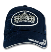 The White House Embroidered Baseball Cap Navy Blue