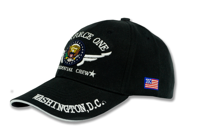 Air Force One Embroidered Baseball Cap Black