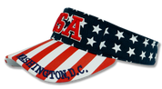 USA American Flag 3D Embroidered Visor