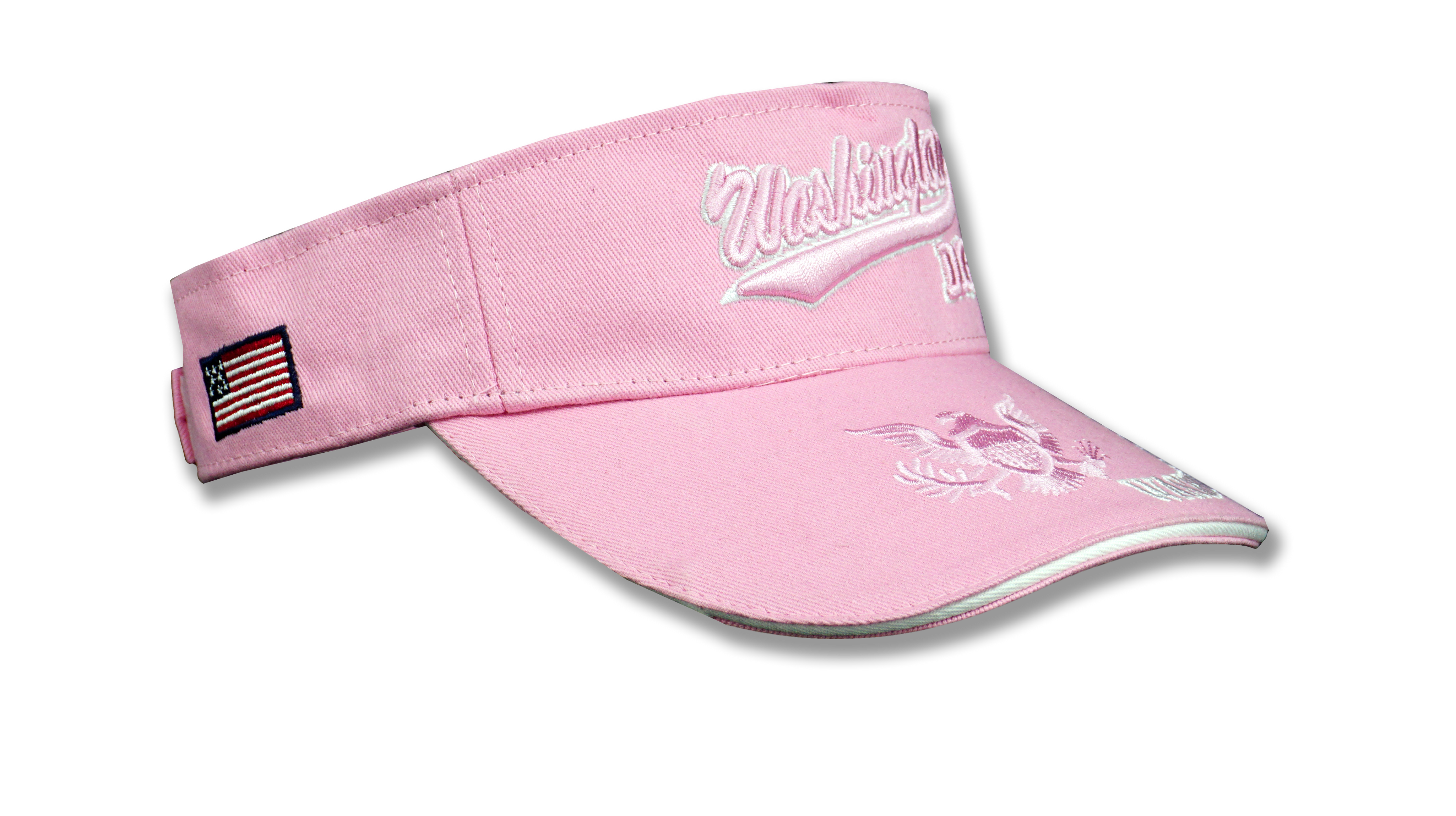 Washington DC Embroidered Visor Pink
