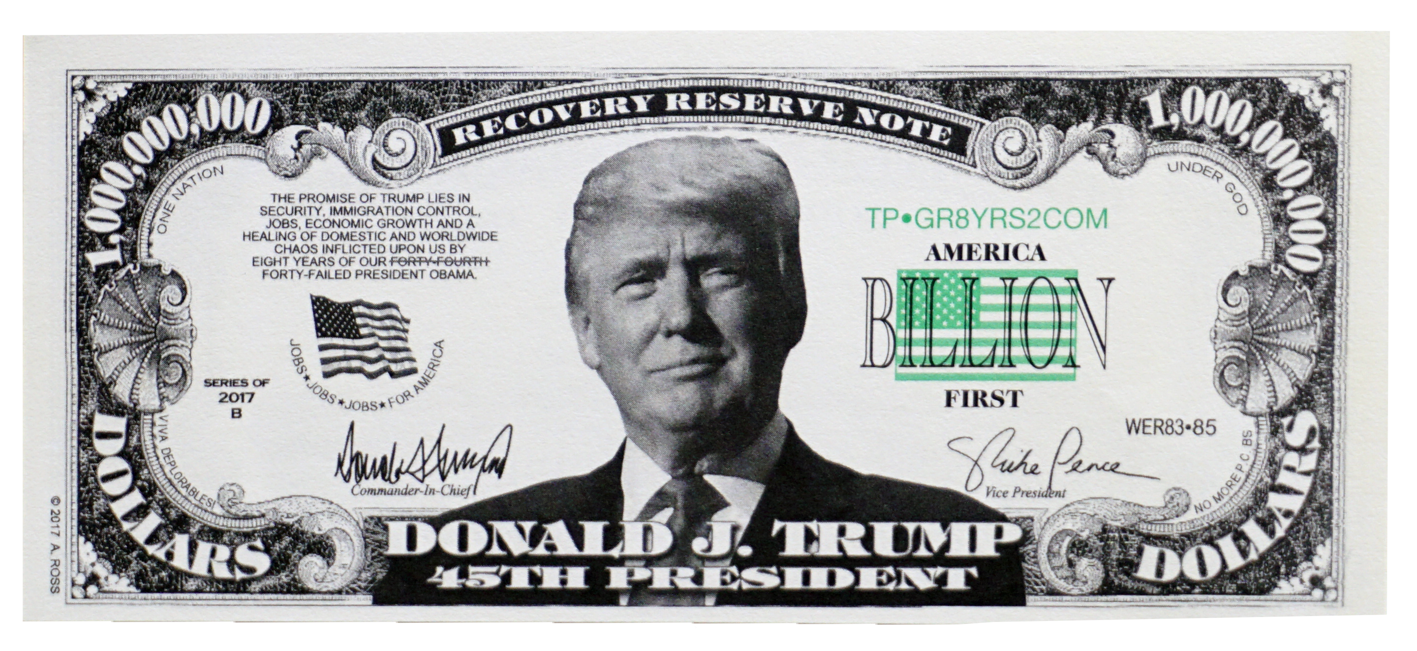 One Billion Dollar Donald Trump Bill