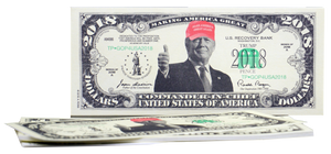 2018 Donald Trump Red Hat Dollar Bill